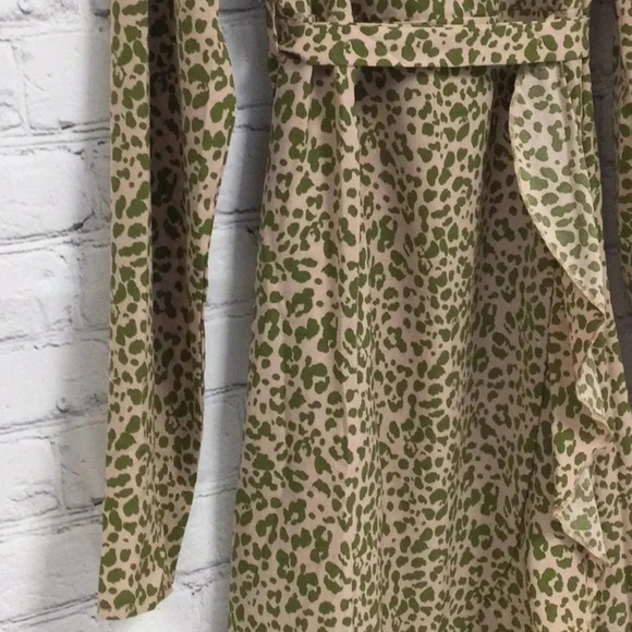 Misguided Maternity Chetah Print Dress with Tie size 6 - Picture 3 of 9